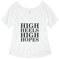 Ladies Flowy Slouchy Tee