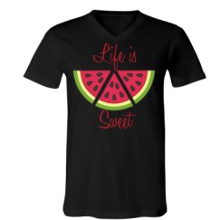 Unisex V-Neck Jersey Tee