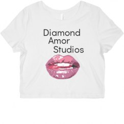 Ladies Slim Fit Crop Top Tee