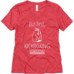 Ladies Relaxed Fit Super Soft Triblend V-Neck Tee