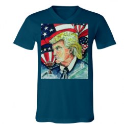 Unisex V-Neck Jersey Tee