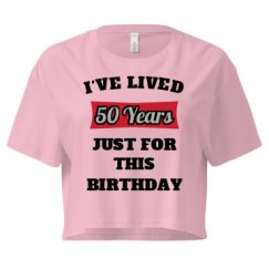 Ladies Festival Cali Crop Top Tee