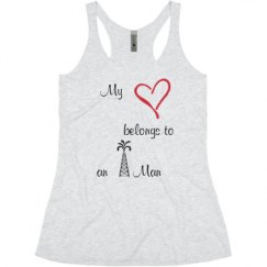 Ladies Slim Fit Super Soft Racerback Triblend Tank