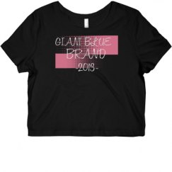 Ladies Slim Fit Crop Top Tee