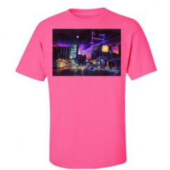 Unisex Ultra Cotton Safety Neon Crewneck Tee