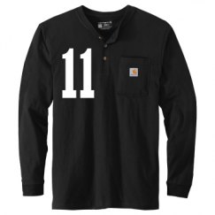 Unisex Carhartt Long Sleeve Henley Tee