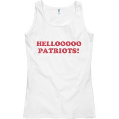 Hello Patriots tank