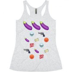 Ladies Slim Fit Super Soft Racerback Triblend Tank