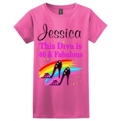 PERSONALIZED 40TH SHOE QUEEN