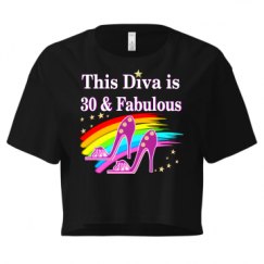 Ladies Festival Cali Crop Top Tee