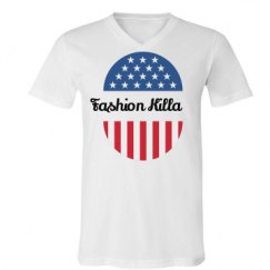 Unisex V-Neck Jersey Tee