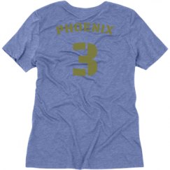 Ladies Relaxed Fit Super Soft Triblend V-Neck Tee