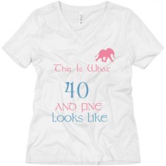 Ladies Relaxed Fit V-Neck Tee