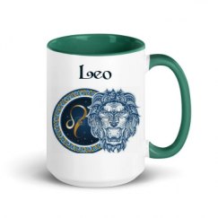 15oz Ceramic Mug with Color Inside