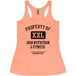 Ladies Slim Fit Super Soft Racerback Triblend Tank