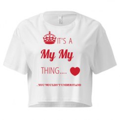 Ladies Festival Cali Crop Top Tee