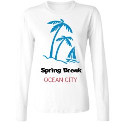 Ladies Relaxed Fit Basic Long Sleeve Tee