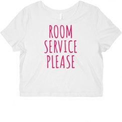 Ladies Slim Fit Crop Top Tee