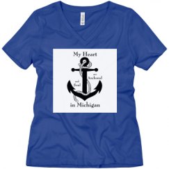 Ladies Relaxed Fit V-Neck Tee