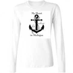 Ladies Relaxed Fit Basic Long Sleeve Tee