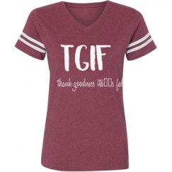 Ladies Relaxed Fit Vintage Sports Tee