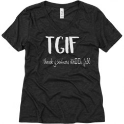 Ladies Relaxed Fit Super Soft Triblend V-Neck Tee