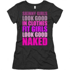 Ladies Slim Fit Super Soft Triblend Tee