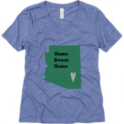 Ladies Relaxed Fit Super Soft Triblend V-Neck Tee