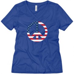 Ladies Relaxed Fit V-Neck Tee
