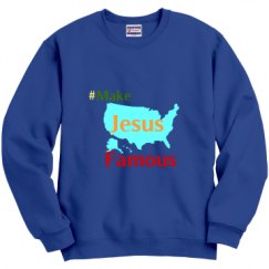 Unisex Film and Foil Crewneck Sweatshirt