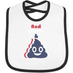 Infant Contrast Trim Bib