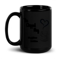 15oz Black Glossy Mug