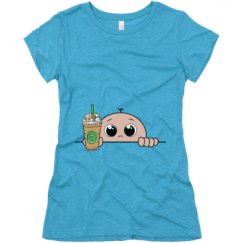 Ladies Slim Fit Super Soft Triblend Tee