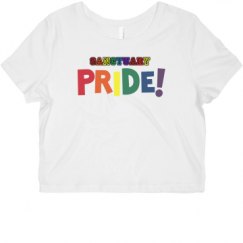 Ladies Slim Fit Crop Top Tee