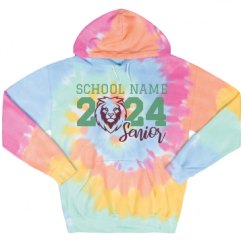 Unisex Tie-Dye Fleece Hoodie