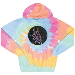Unisex Tie-Dye Fleece Hoodie