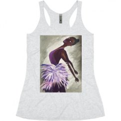 Ladies Slim Fit Super Soft Racerback Triblend Tank