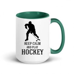 15oz Ceramic Mug with Color Inside