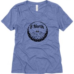 Ladies Relaxed Fit Super Soft Triblend V-Neck Tee