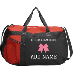 Custom Cheerleader Bow Practice Bag