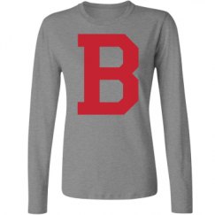 Ladies Relaxed Fit Basic Long Sleeve Tee