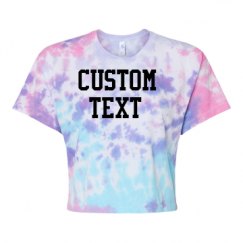 Women's Tie Dye Crop Top Tee