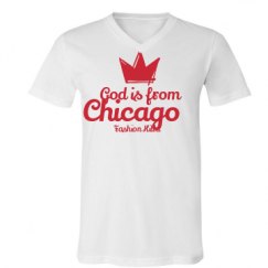 Unisex V-Neck Jersey Tee