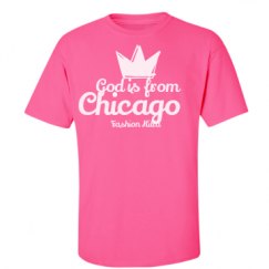 Unisex Ultra Cotton Safety Neon Crewneck Tee