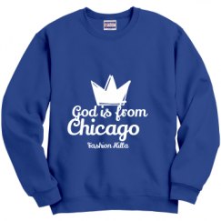 Unisex Film and Foil Crewneck Sweatshirt