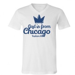 Unisex V-Neck Jersey Tee