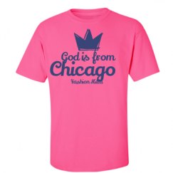 Unisex Ultra Cotton Safety Neon Crewneck Tee