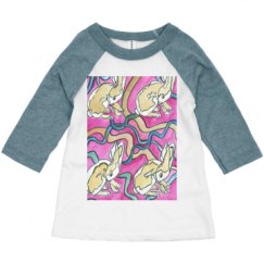 Toddler 3/4 Sleeve Raglan Tee
