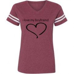 Ladies Relaxed Fit Vintage Sports Tee