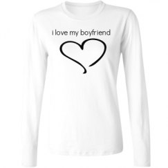 Ladies Relaxed Fit Basic Long Sleeve Tee